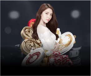 Bàn chơi Poker với chip và lá bài tại i9bet151